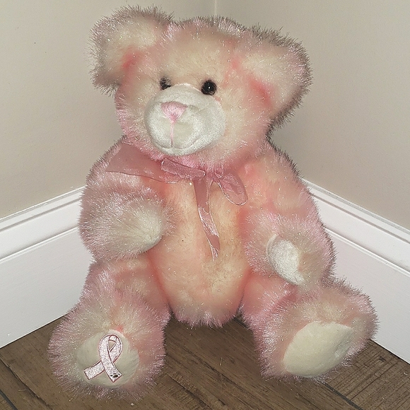 Rare Build a bear breast cancer pink bear - Picture 1 of 5